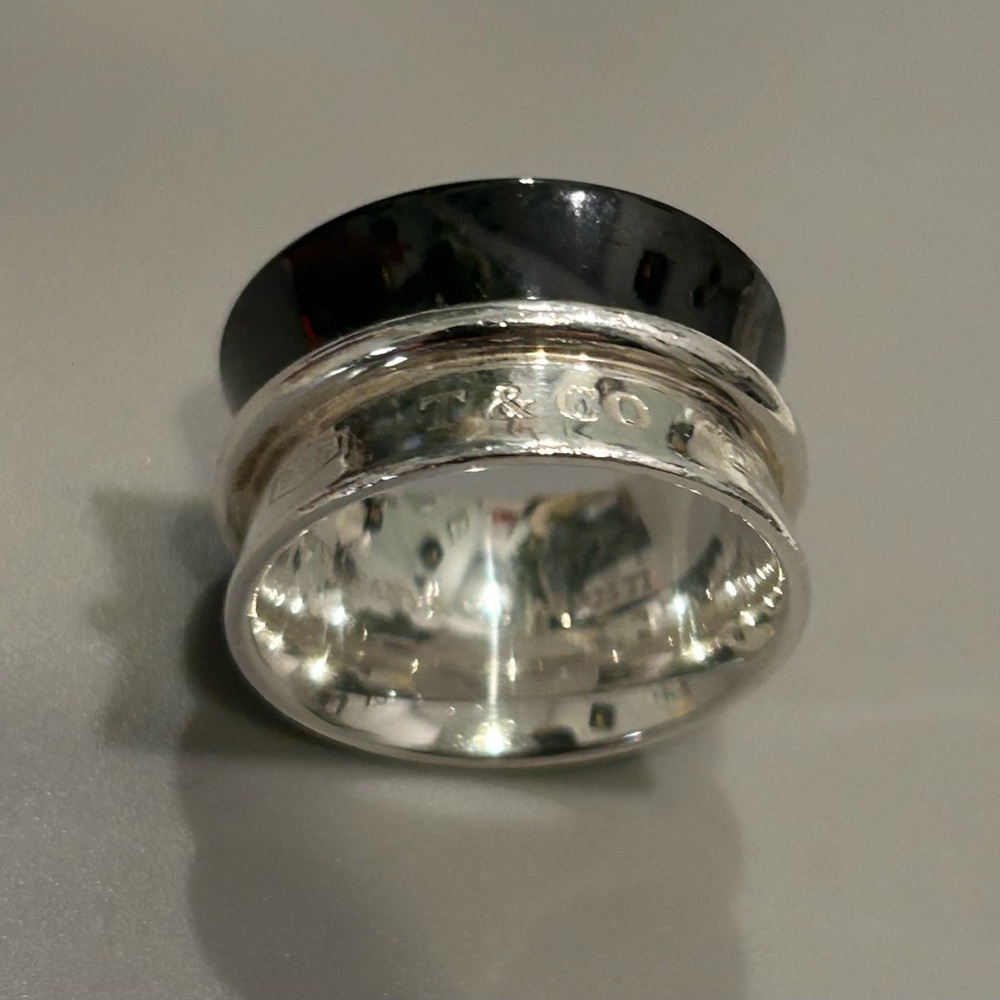 Tiffany & Co. Sterling silver and titanium ring
